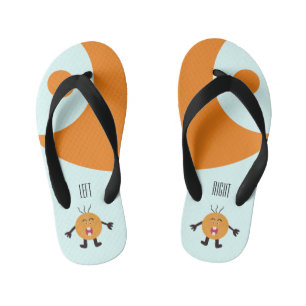 Screaming orange body kid's flip flops