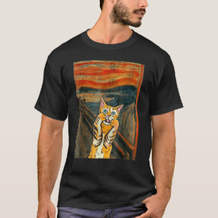 Screaming Orange Cat Sarcastic Women Kitten Owner T-Shirt