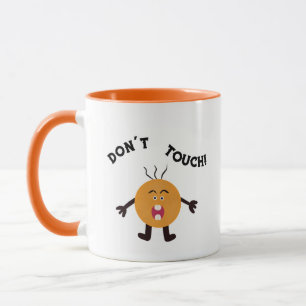 Screaming orange man mug