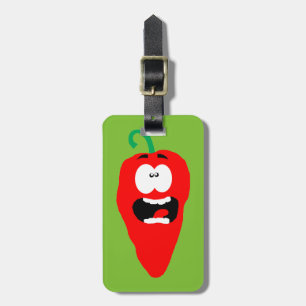 Screaming Red Hot Chili Pepper Luggage Tag