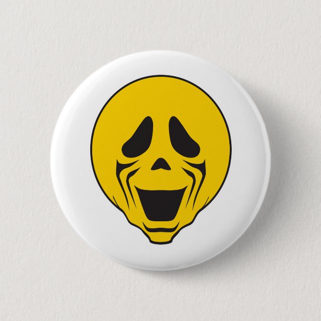 Screaming Scream Face 2 Inch Round Button (Front)