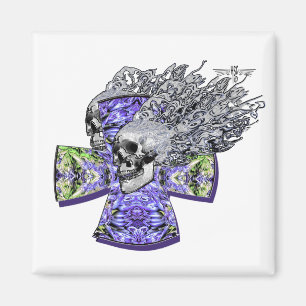 Screaming skull 2 magnet