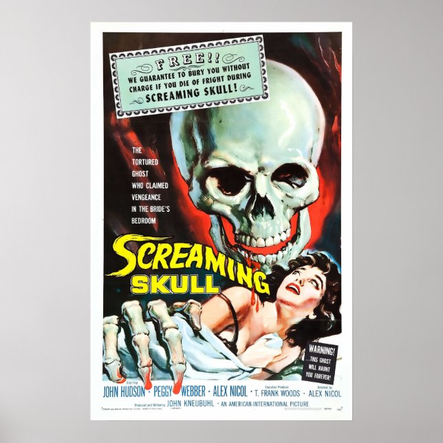Screaming Skull - Classic horror movie Poster (Front)