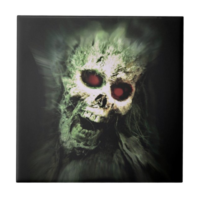 SCREAMING (skull) ~ Tile (Front)