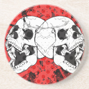 Screaming Skulls on Blood Red Coaster
