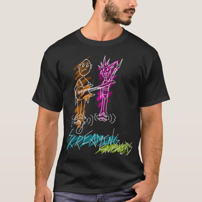Screaming Sneakers Punks T-Shirt (Front)