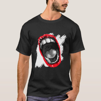 Screaming Wide Open Mouth T-Shirt