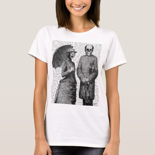 Screaming Woman and Skull T-Shirt (Front)