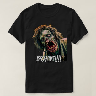 Screaming Zombie Brains T-Shirt