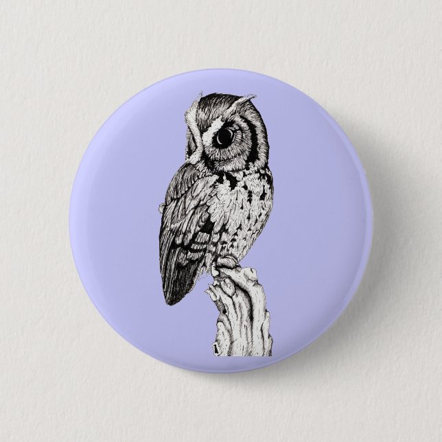Screech Owl Button (Front)