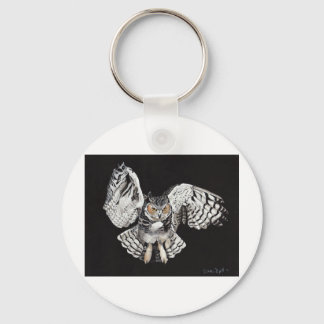 screech owl keychain