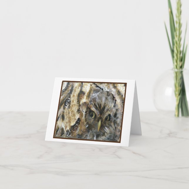 Screech Owl Note Cards (Front)