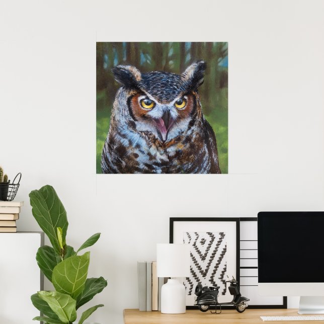 Screeching Archival Museum Quality Print (Home Office)