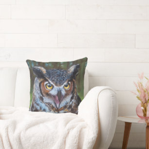 Screeching Owl Pillow
