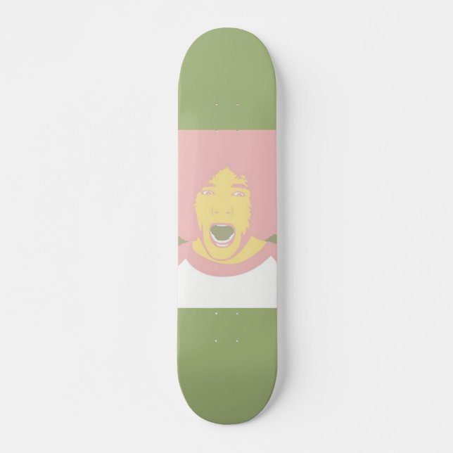 Screeming Afro Skateboard (Front)