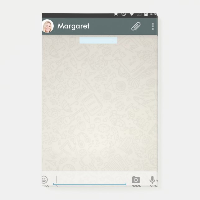 Screen iPhone 6 Post it Note Message (Front)