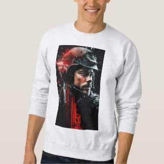 "Screen Legends: Iconic Movie Scenes in Monochrome Sweatshirt