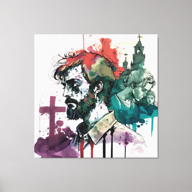 Screen Printing Canvas Print (Front)