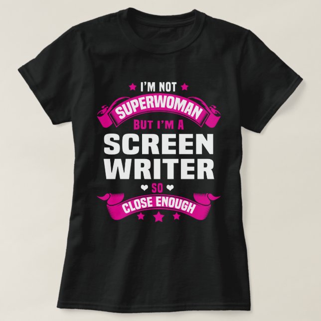 Screen Writer T-Shirt (Design Front)