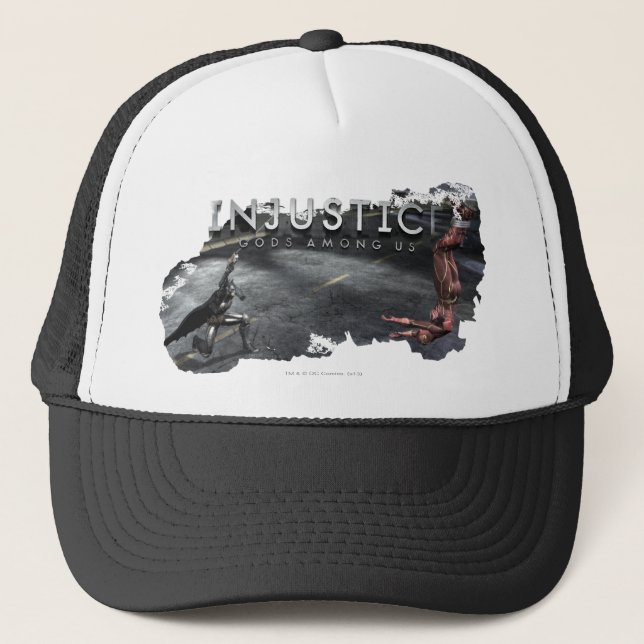 Screenshot: Batman vs Flash Trucker Hat (Front)