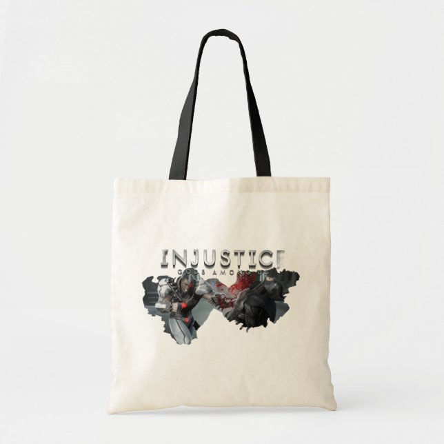 Screenshot: Cyborg vs Batman Tote Bag (Front)