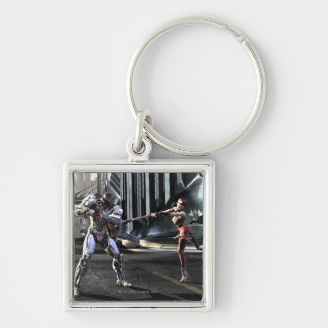 Screenshot: Cyborg vs Harley Keychain (Front)