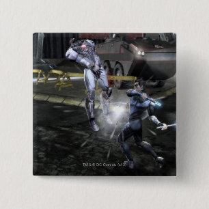 Screenshot: Cyborg vs Nightwing 3 2 Inch Square Button