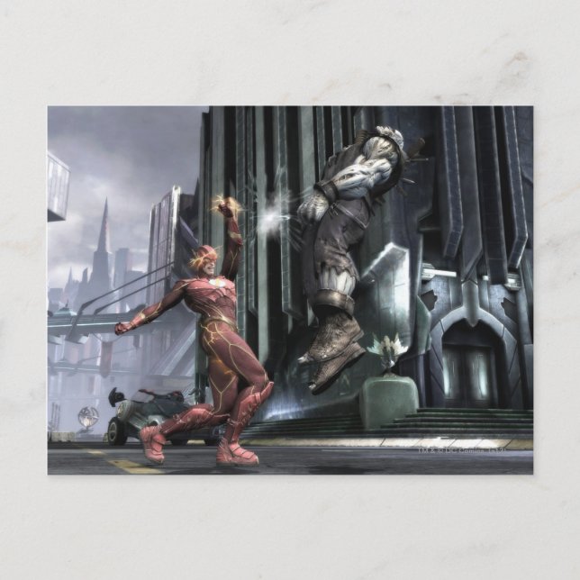 Screenshot: Flash vs Grundy 3 Postcard (Front)