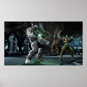 Screenshot: Grundy vs Green Arrow Poster
