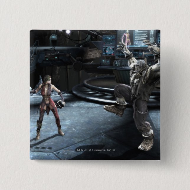 Screenshot: Harley vs Grundy 2 Inch Square Button (Front)