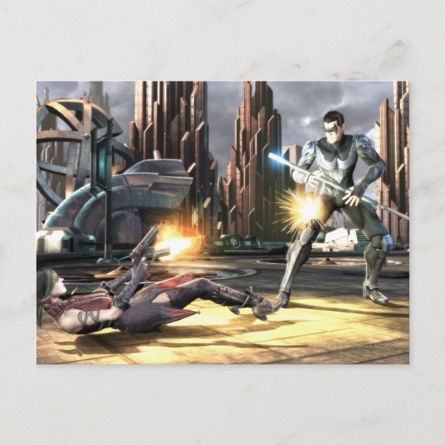 Screenshot: Harley vs Nightwing Postcard (Front)