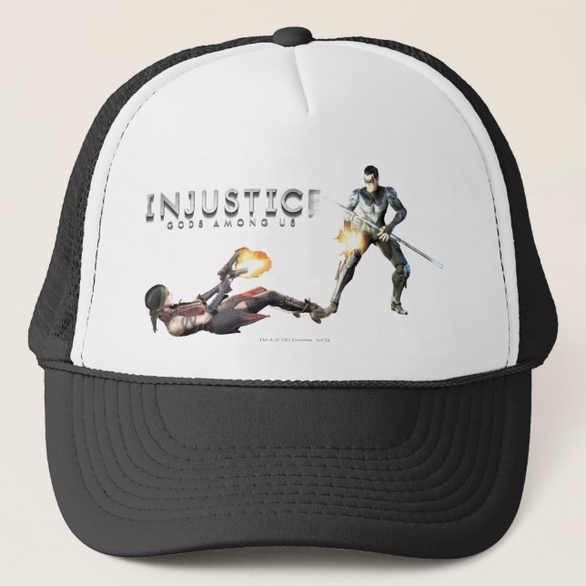 Screenshot: Harley vs Nightwing Trucker Hat (Front)