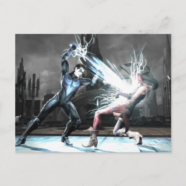 Screenshot: Nightwing vs harley Postcard (Front)