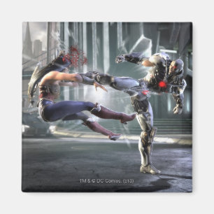 Screenshot: Wonder Woman vs Cyborg Magnet