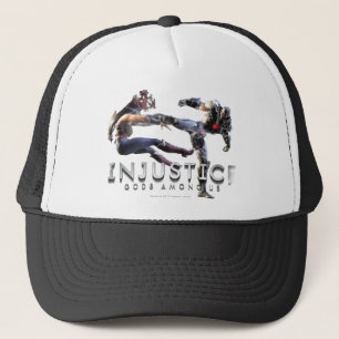 Screenshot: Wonder Woman vs Cyborg Trucker Hat