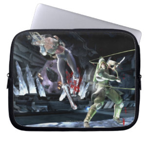 Screenshot: Wonder Woman vs Green Arrow Laptop Sleeve