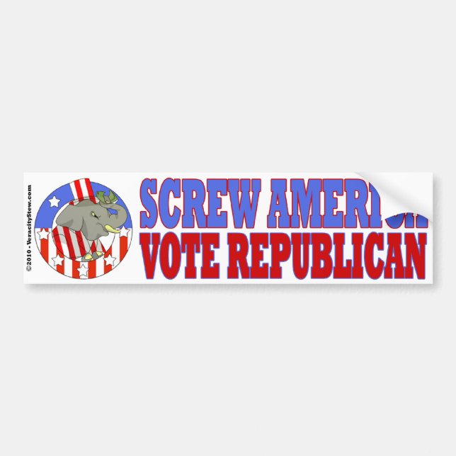 Screw America Bumper Stkr Sticker (Front)