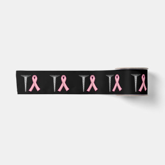 Screw Breast Cancer! Survivors Humour  Satin Ribbon