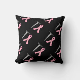 Screw Breast Cancer! Survivors Humour Throw Pillow