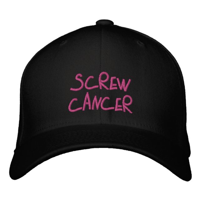 Screw Cancer embroidered hat (Front)