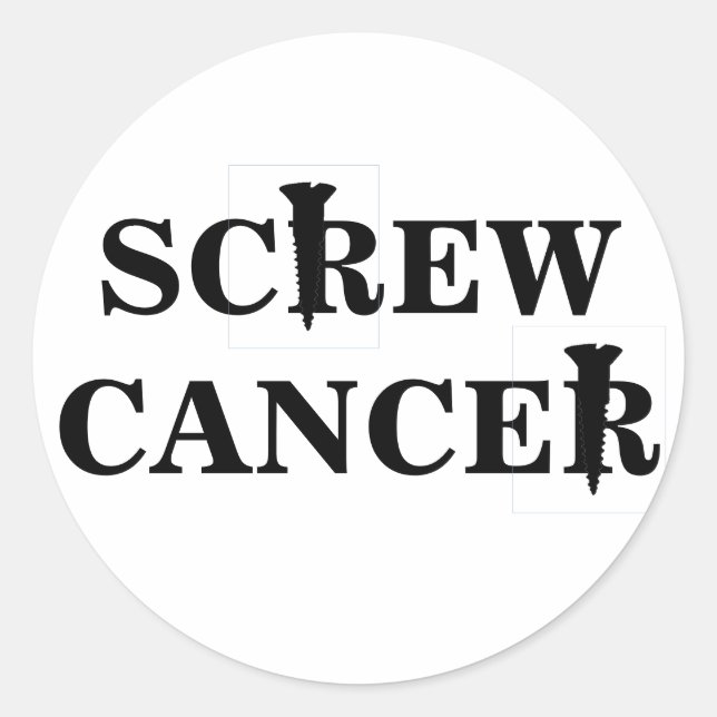 Screw Cancer Stickers (Front)