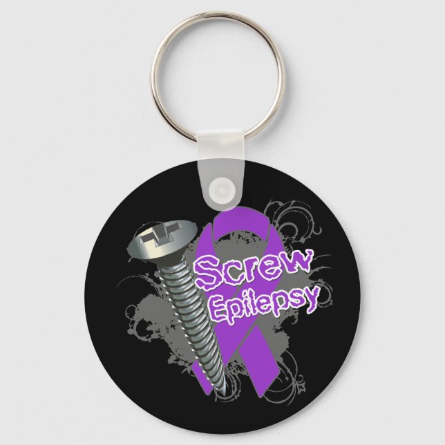 Screw Epilepsy Keychain (Front)