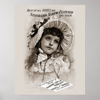 Screw Fastened Shoes Girl Poster