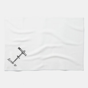 Screw It Corkscrew Kitchen Towel