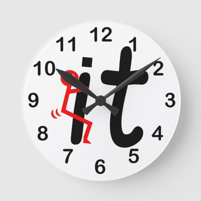 SCREW IT ROUND CLOCK (Front)