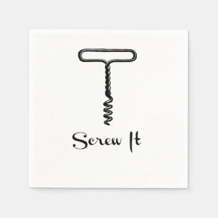 Screw It Wine Cork Party Napkins