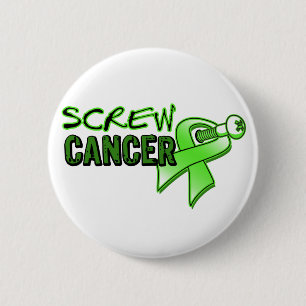 Screw Non-Hodgkin's Lymphoma 2 Inch Round Button