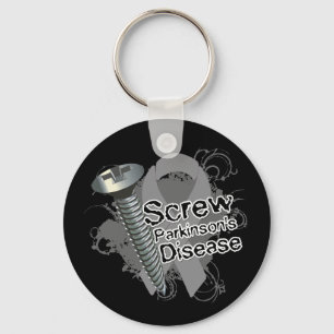 Screw Parkinsons Disease Keychain