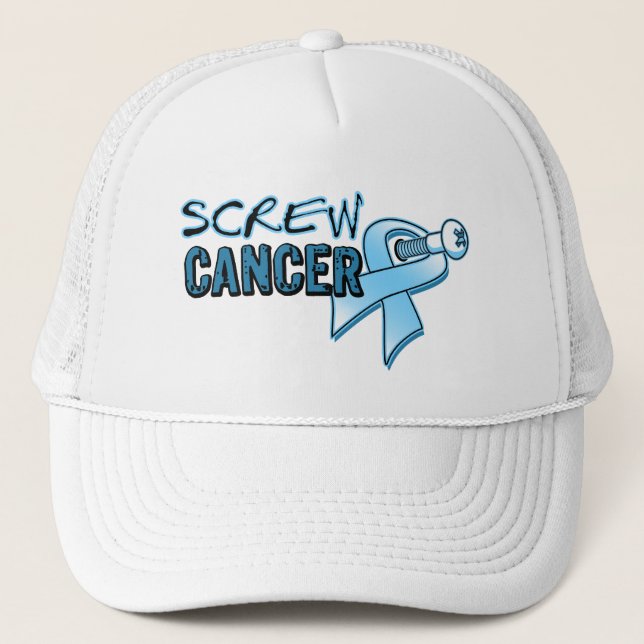Screw Prostate Cancer Trucker Hat (Front)