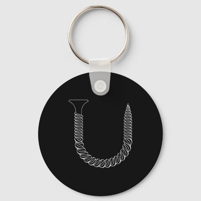 Screw Shaped U - Funny Tool Insul  Keychain (Front)